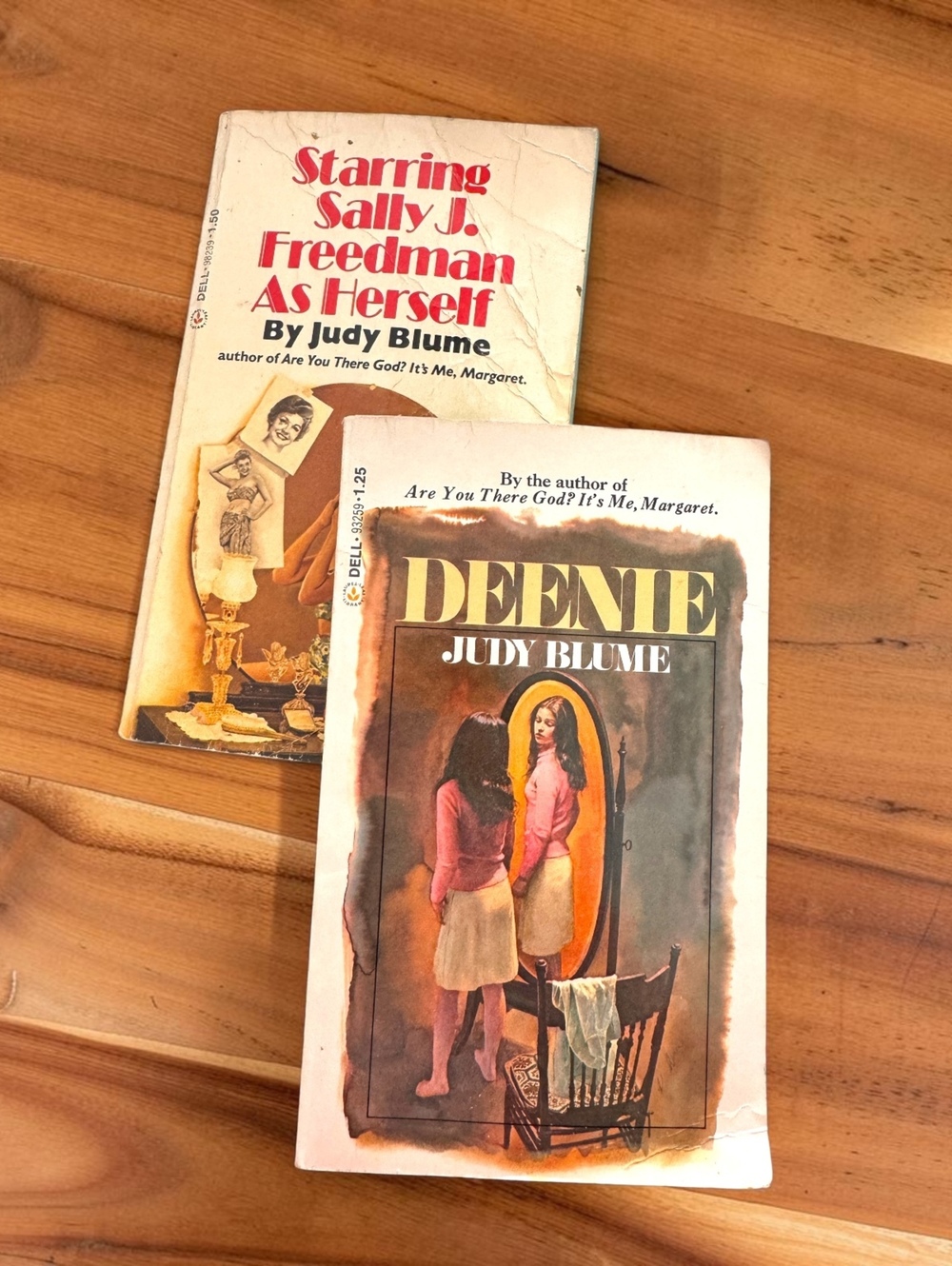 Vintage Judy Blume Paperback Lot Deenie & Starring Sally J Freedman 1970s